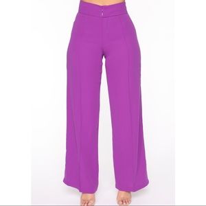 💜 Fashion Nova Purple Pants NEW IN BAG WITH TAGS!